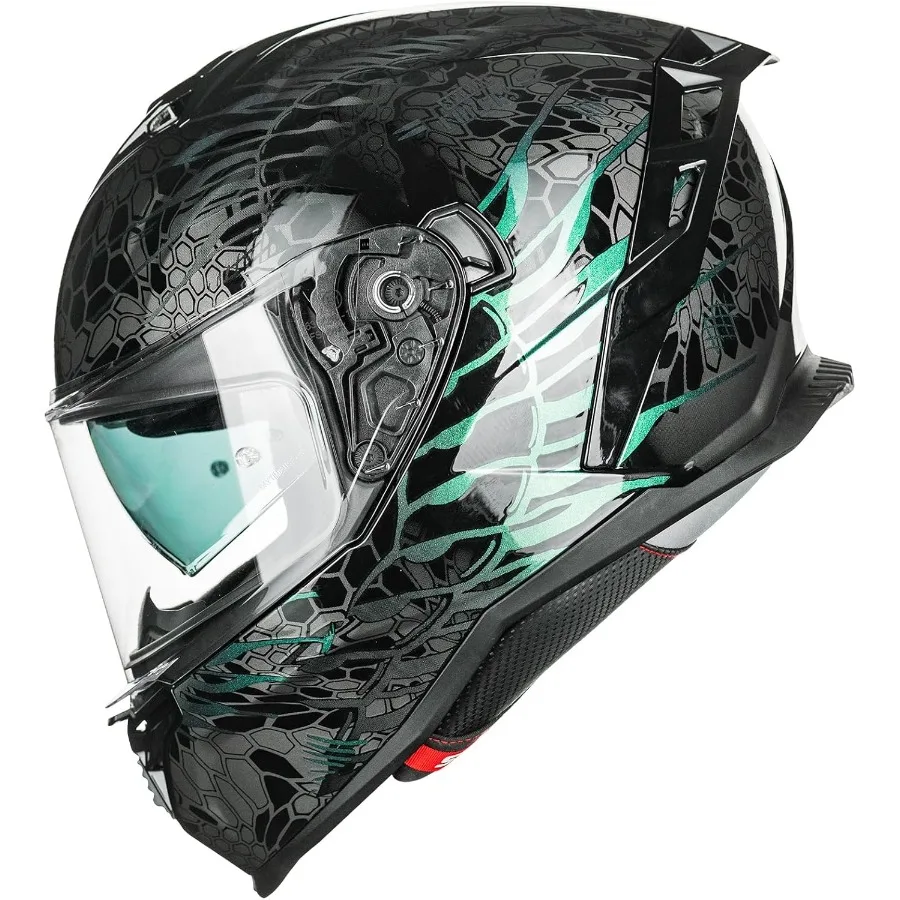 

Мотоциклетные шлемы DOT ECE, двойной козырек, анфас, уличный гоночный шлем для мужчин и женщин, усовершенствованная защита от ударов и аэродинамическая система