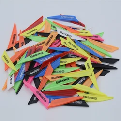 100PCs,BICASTER-Archery Arrow Plastic Fletches, 1.75 