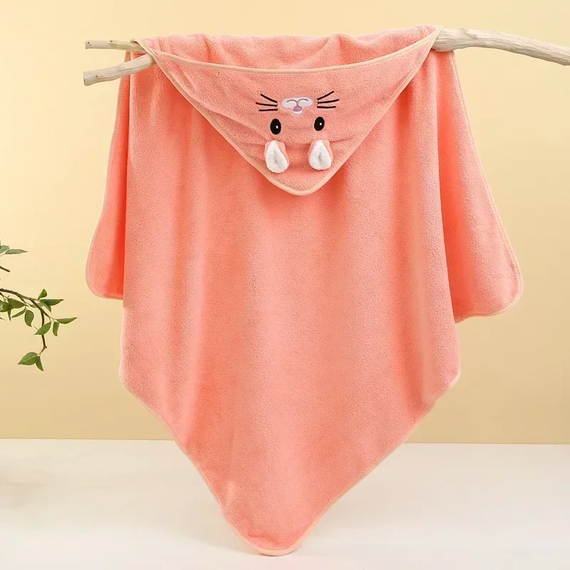 New Soft Bath Towel for Baby Absorbent Towel Newborn Swaddle Wrap Baby Blankets for Girls Boys Thick Hooded Bath Towel Cloak lj