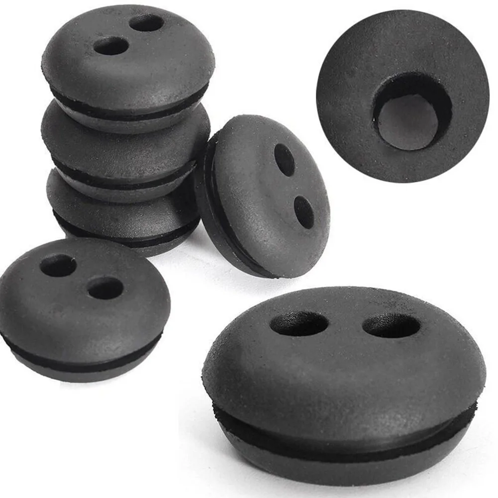 Rubber Rubber Grommets 2-Hole 5pcs Brand New High Quality Rubber Fuel Gas Tank Line Rubber Grommets Mower Parts