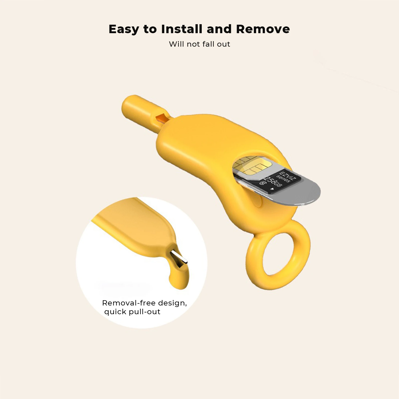 Silicone SIM Card Holder with Ejector Pin and Keychain,Anti-SIM/Micro SD Card Protective Case,Portable Cell Phone Card Organizer