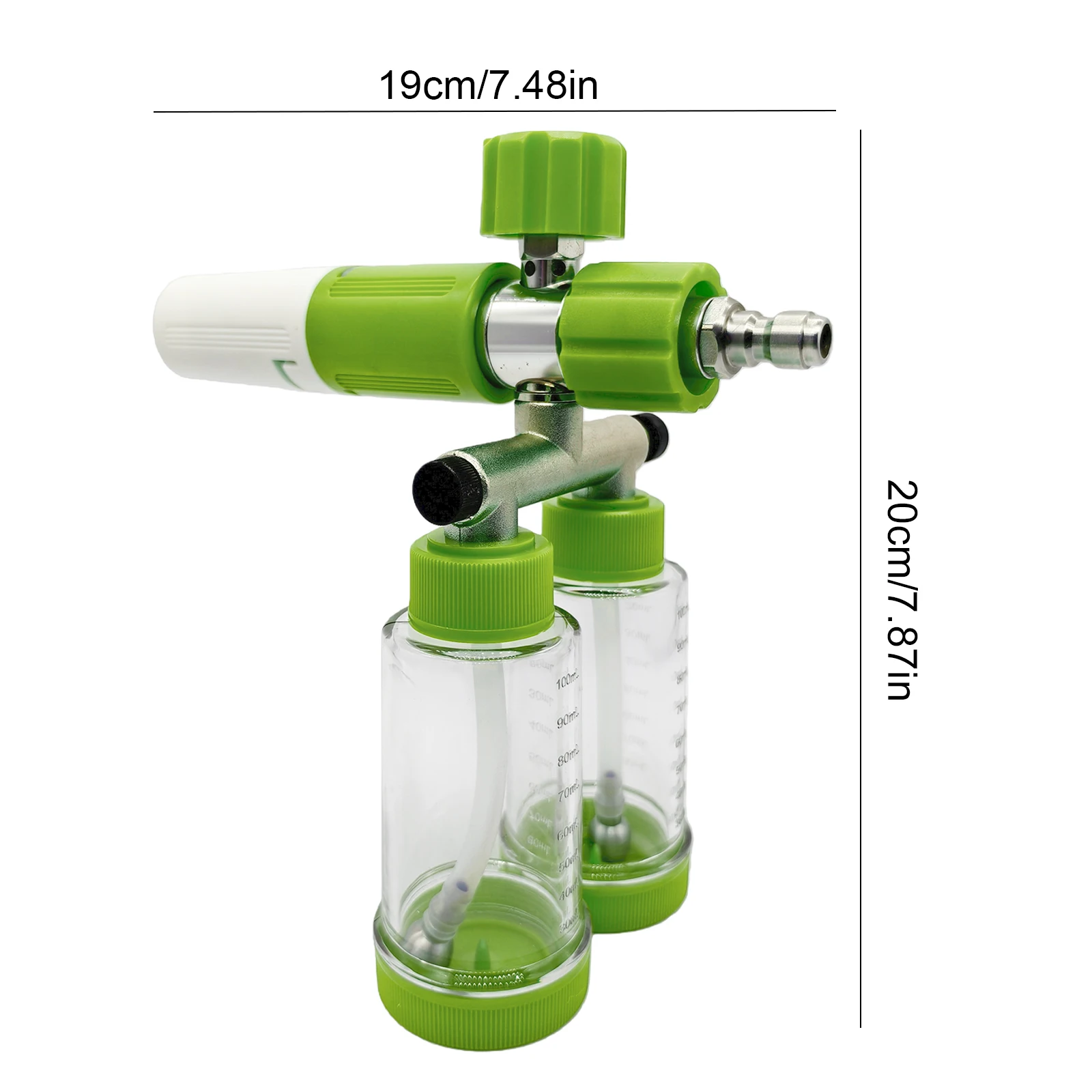 100ML Dual-Kettle Car Wash Foam Sprayer Detachable Portable Auto Wash Machine Auto Washing Snow Foam Lance Home Cleaning Tool - Image 6