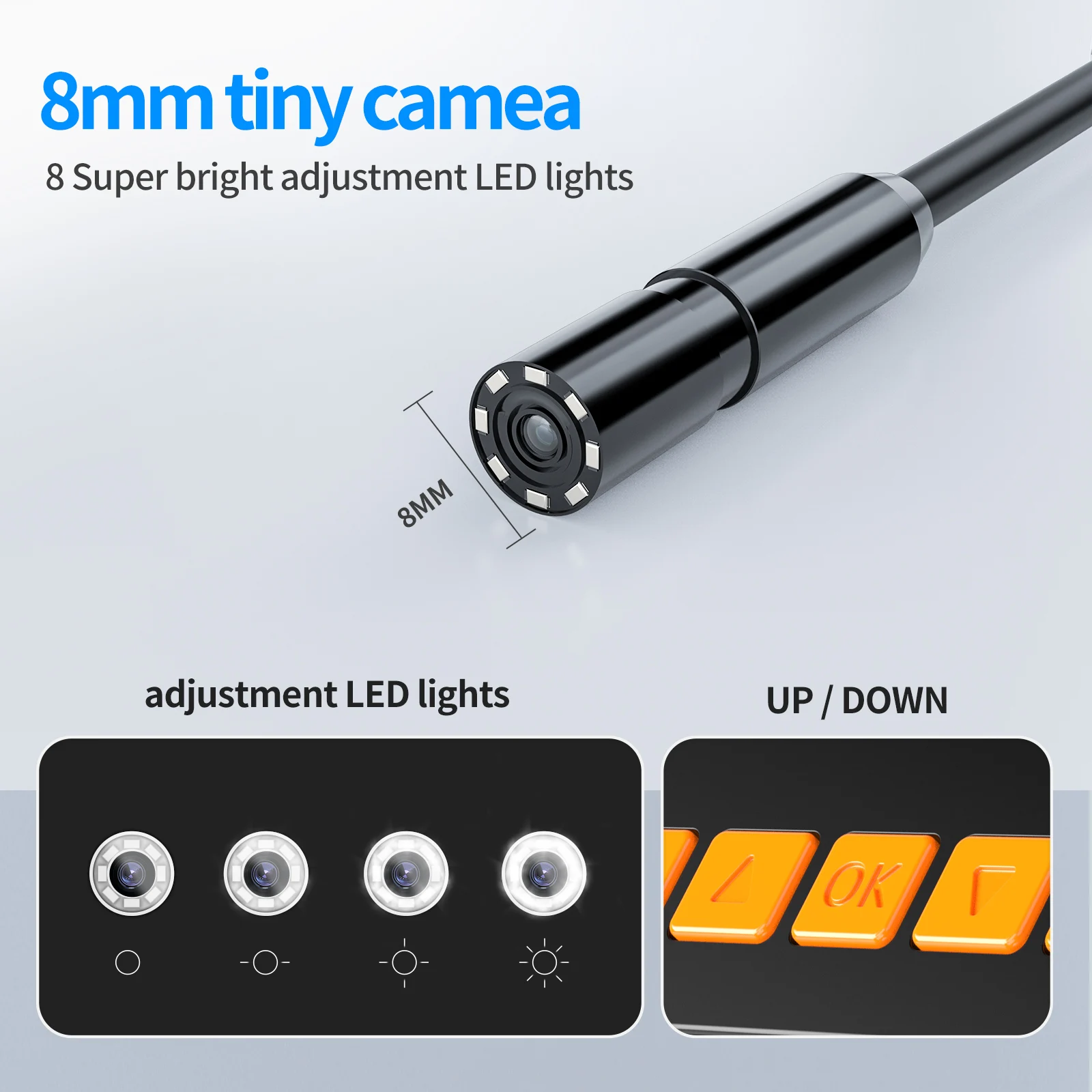 Koleksi AliExpress kamera endoskop industri 1080P 4.3 ", lensa ganda tunggal HD1080P inspeksi mobil Borescope IP68 tahan air