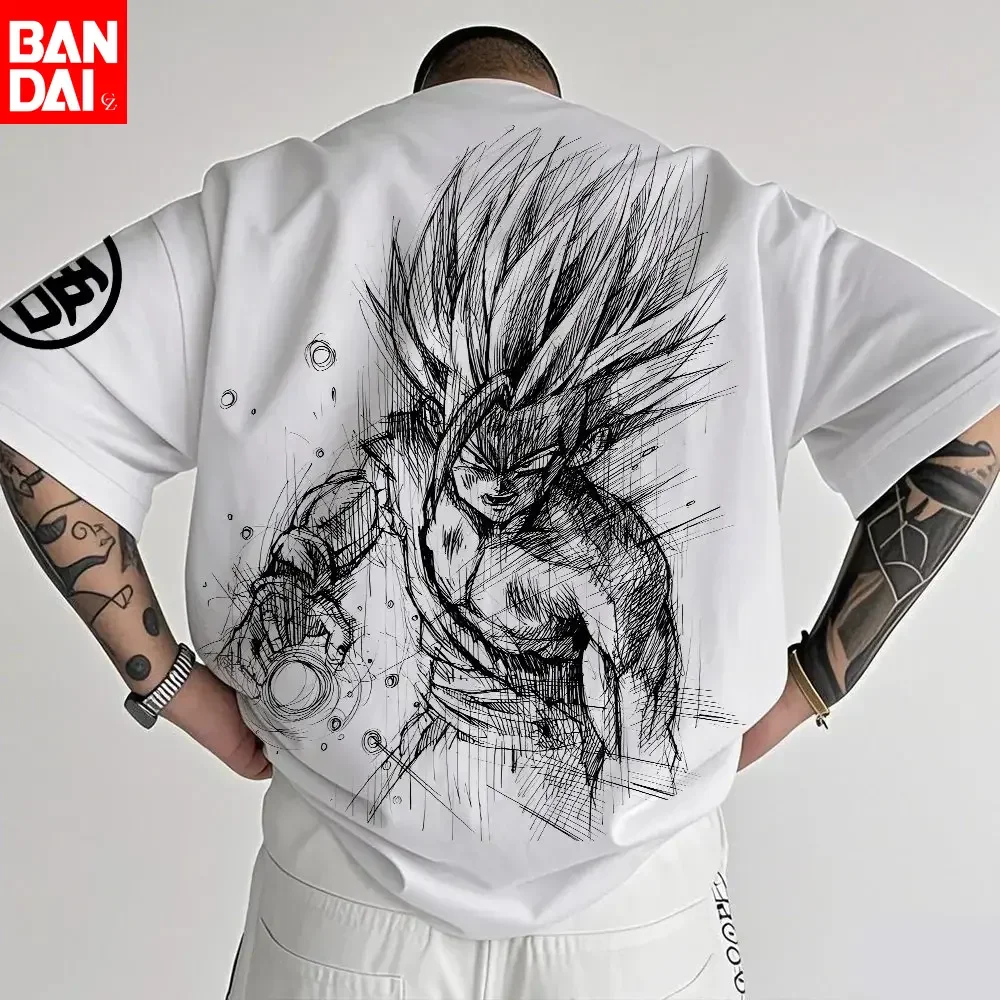 

Dragon Ball Goku Printed Cotton Short-sleeved American Men's and Women's Summer Breathable Sports Loose Round-neck T-shirts