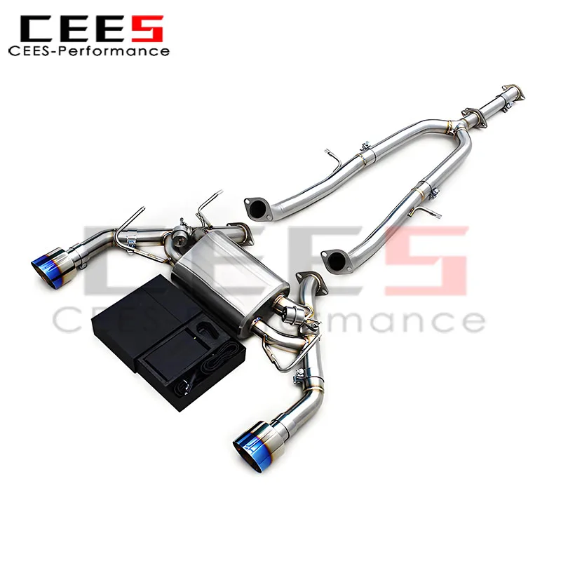 

CEES Sport Catback Pipes for Infiniti FX50/FX50S 5.0L 2009-2013 Stainless Steel Exhaust Pipe with Valved Remote Control System