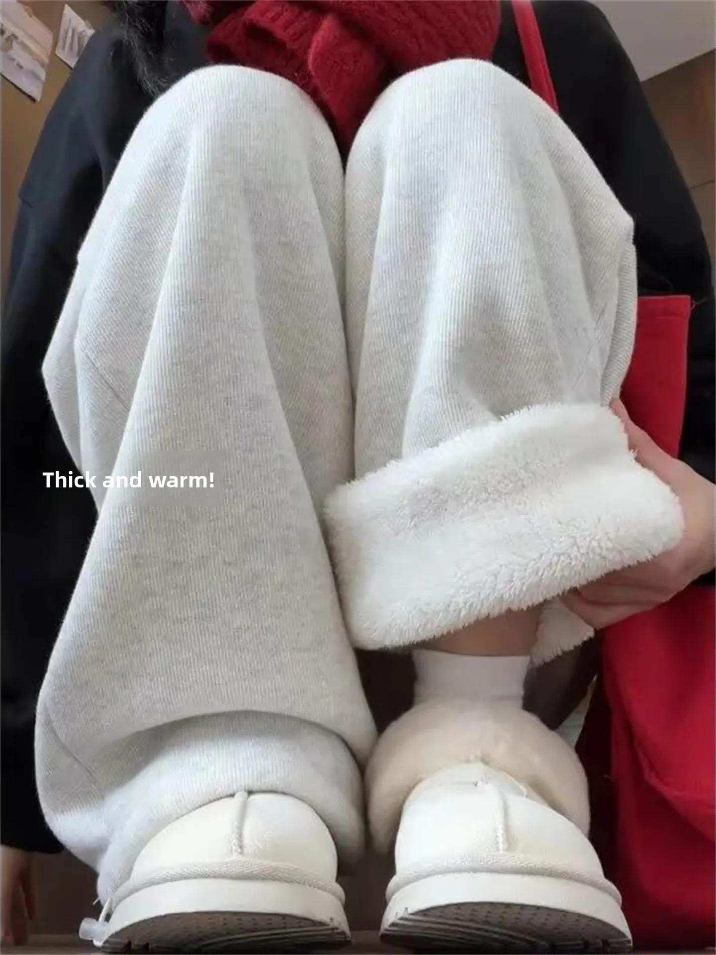 

Мужские утепленные брюки из овечьего вельвета, осенне-зимние, свободные, широкие, прямые, молодежные, повседневные, спортивные штаны