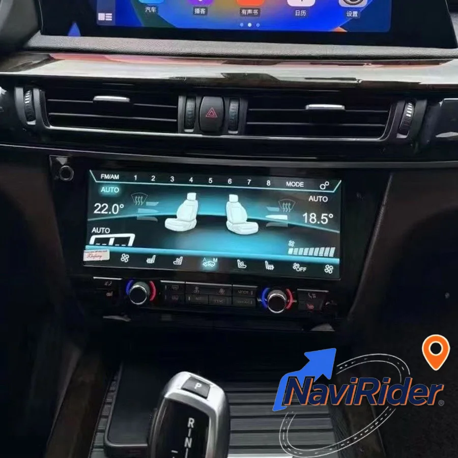 Tablero de climatización de aire de 10,25 pulgadas, Panel de CA de aire acondicionado Digital para BMW 5 Series X5 X6 F15 F16 2014-2018, pantalla de Control táctil de aire acondicionado