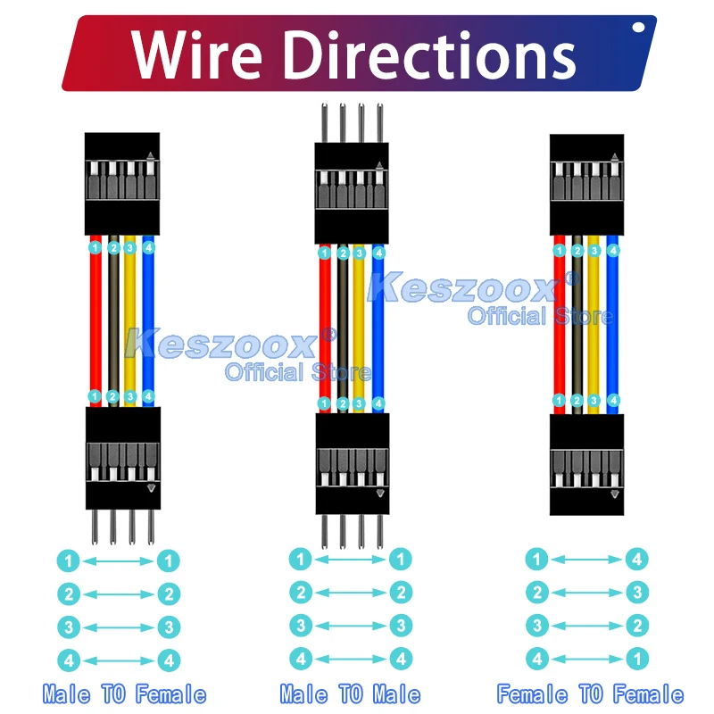 Dupont 2.5mm Extension Wire Connector 2/3/4/5/6/7/8/9/10/11/12Pin Cable Crimp Terminals Block Jack Plug Connectors 22AWG Copper