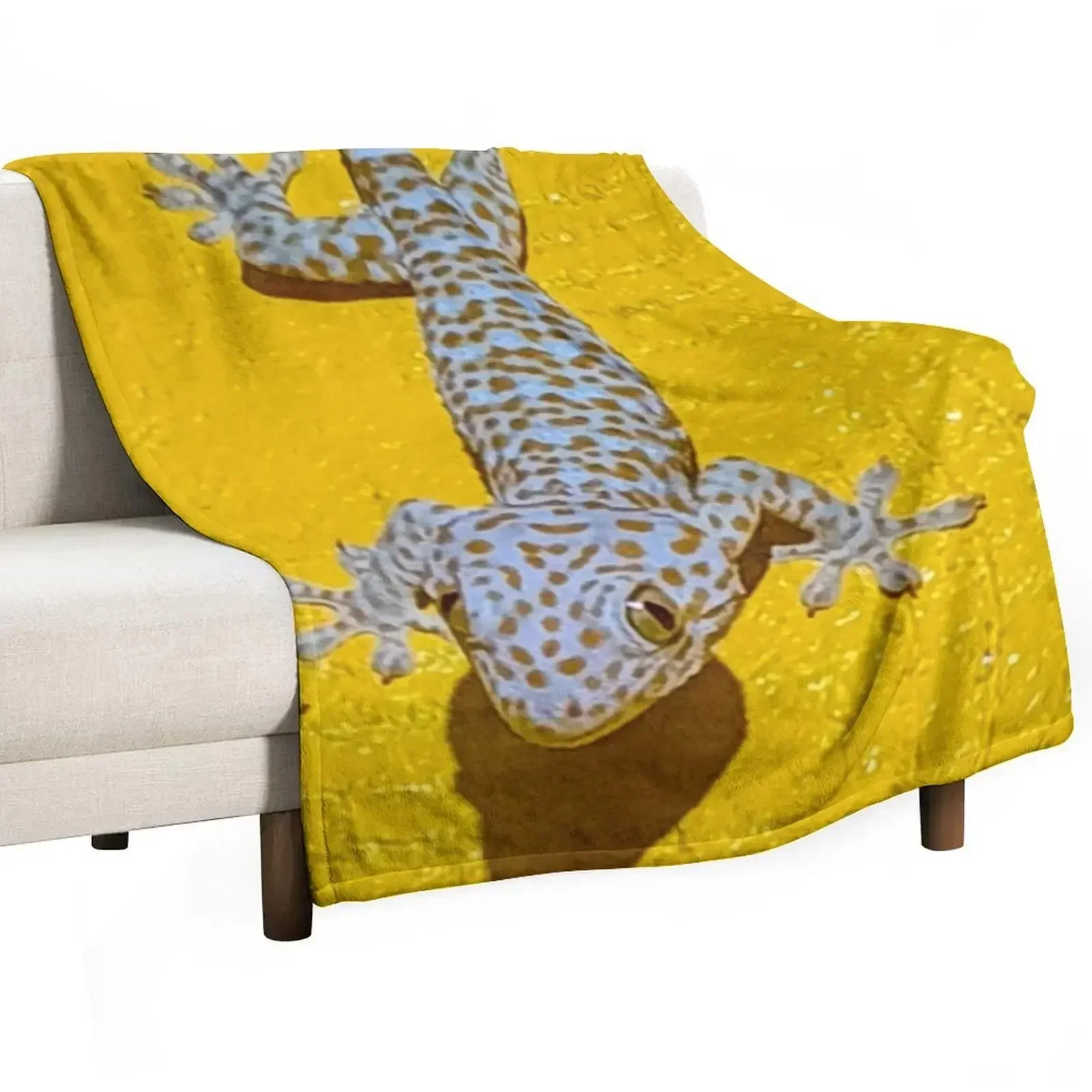 Tokay Gecko Throw Blanket Winter beds Summer Beddings Soft Big Heavy Plush Soft Plush Plaid Blankets