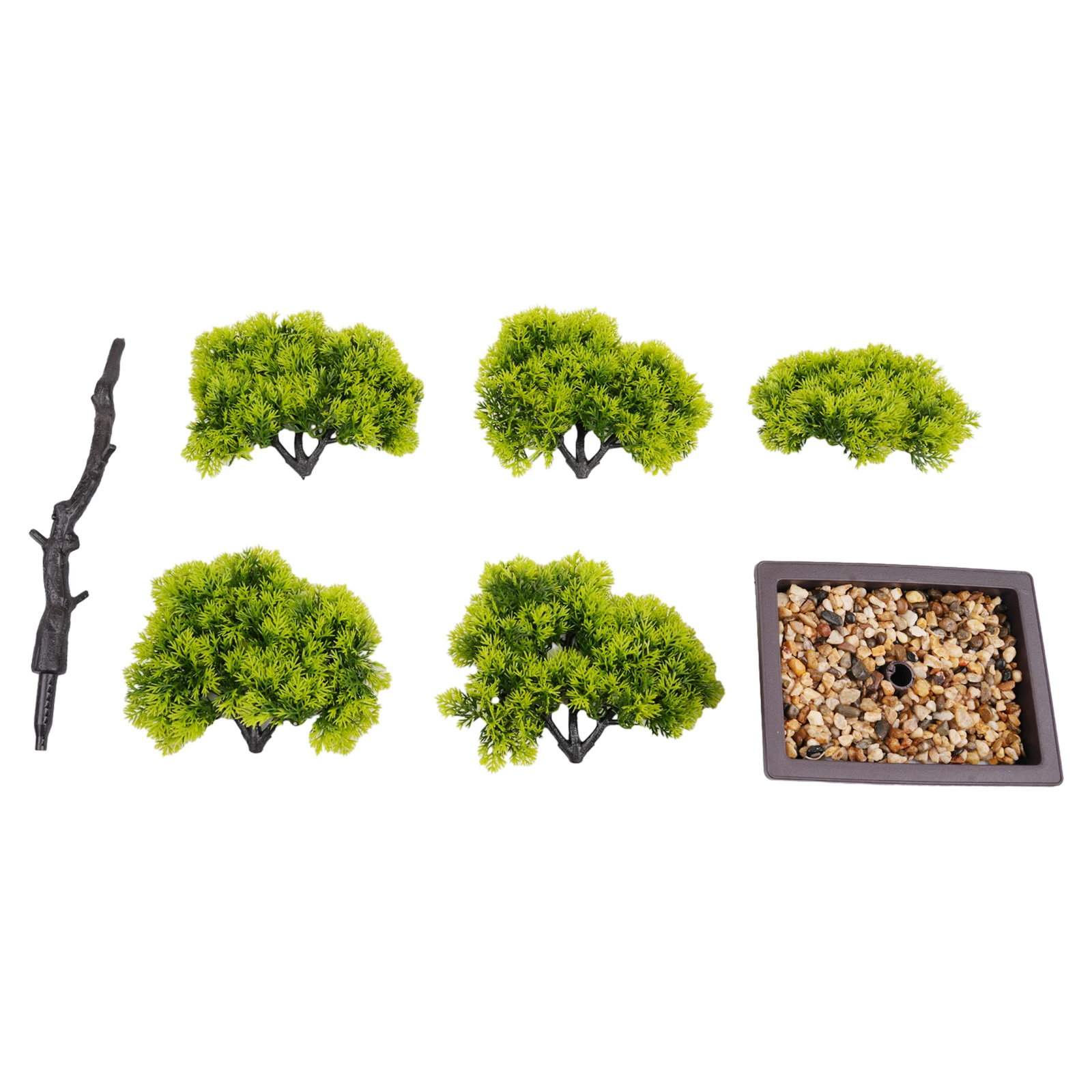 Fake Artificial Bonsai Accessories Pine Potted Plants Living Room Decoration Plant Plastic Office 22cm Useful Convenient