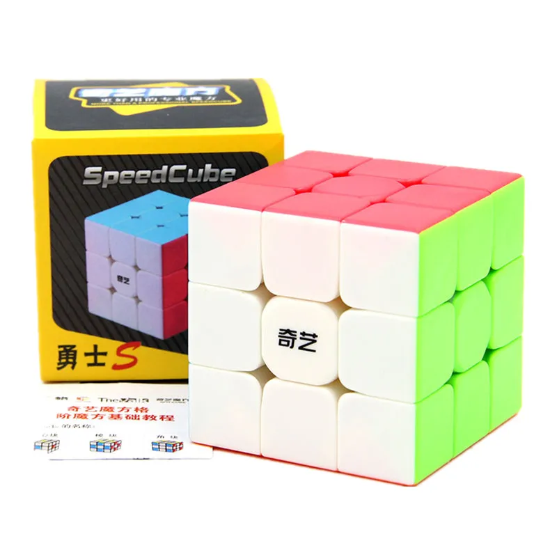 Qiyi Warrior S 3x3 Magic Cube Colorful Stickerless Speed Cube Antistress 3x3x3 Learning Educational Puzzle 3x3 Cubo Magico Toy