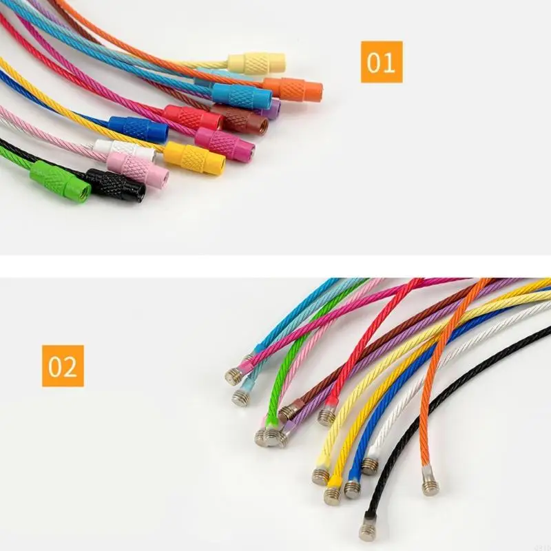 حزمة من 10 ألقاب متعددة ألوان مفاتيح المعادن خواتم الملحقات الصياغة DIY