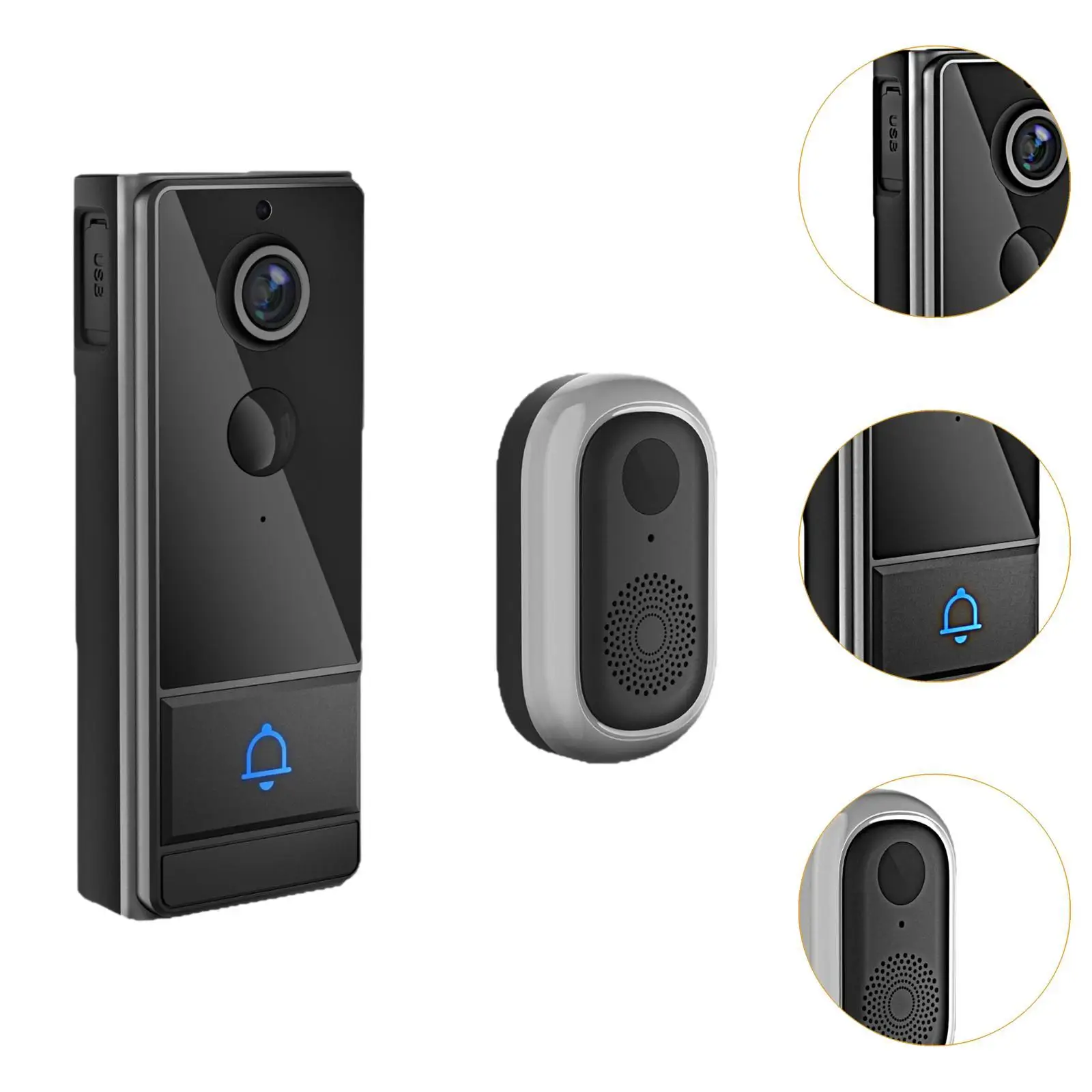 720P Video Türklingel Kamera Zubehör Professionelle Zwei-Wege-Audio Home