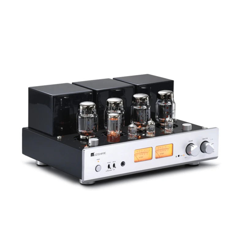 Latest arrival MUZISHARE X7 KT88 Push-Pull tube amplifier GZ34 Lamp Amp Best Selling With Phono and Remote