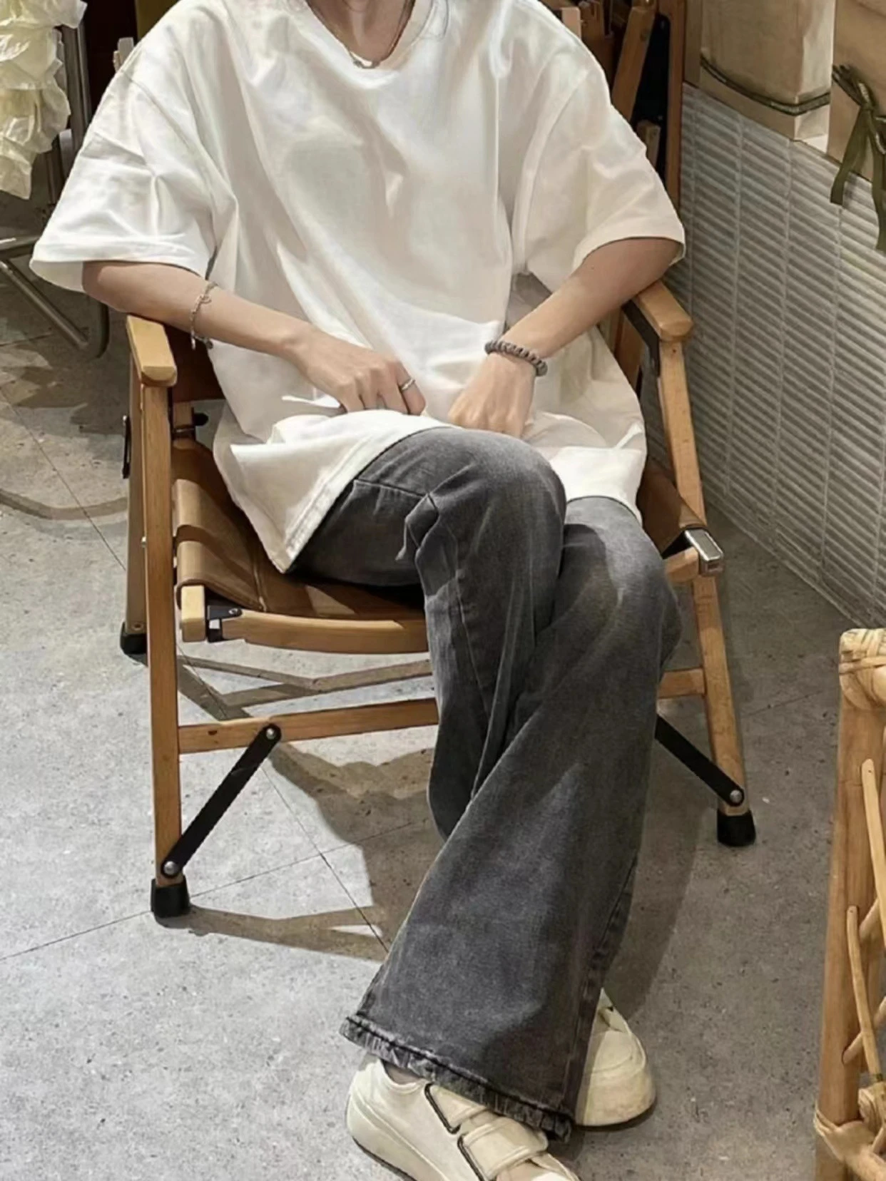 تي شيرت حريمي بطباعة رسومات فراولة ورنب كاواي على الموضة تي شيرتات كاجول فضفاضة غير رسمية بأكمام قصيرة كبيرة