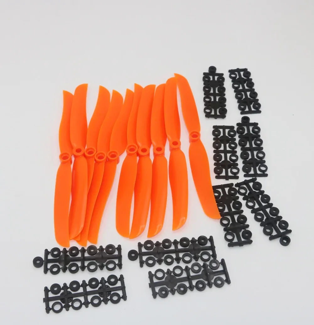 10pcs/lot RC Airplane Orange Propellers EP1160 EP1060 EP9050 8060 6035 5030 Props For RC Model Aircraft Replace GWS