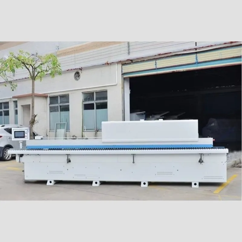 Fully Automatic Wood Edge Banding Machine Curved Decorative Strip Gluer Trimmer And Polisher Unit