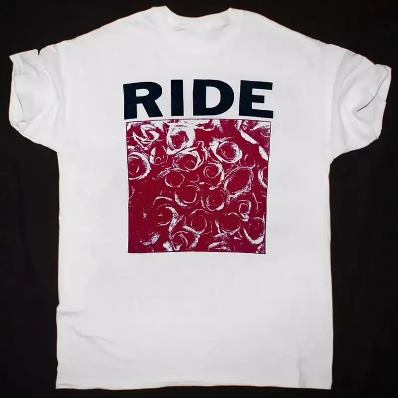 

Ride Band White T Shirt Cotton For