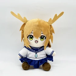 My Deer Friend Nokotan fun cartoon image doll, cute smiling plush toy with deer antlers, halloween gift