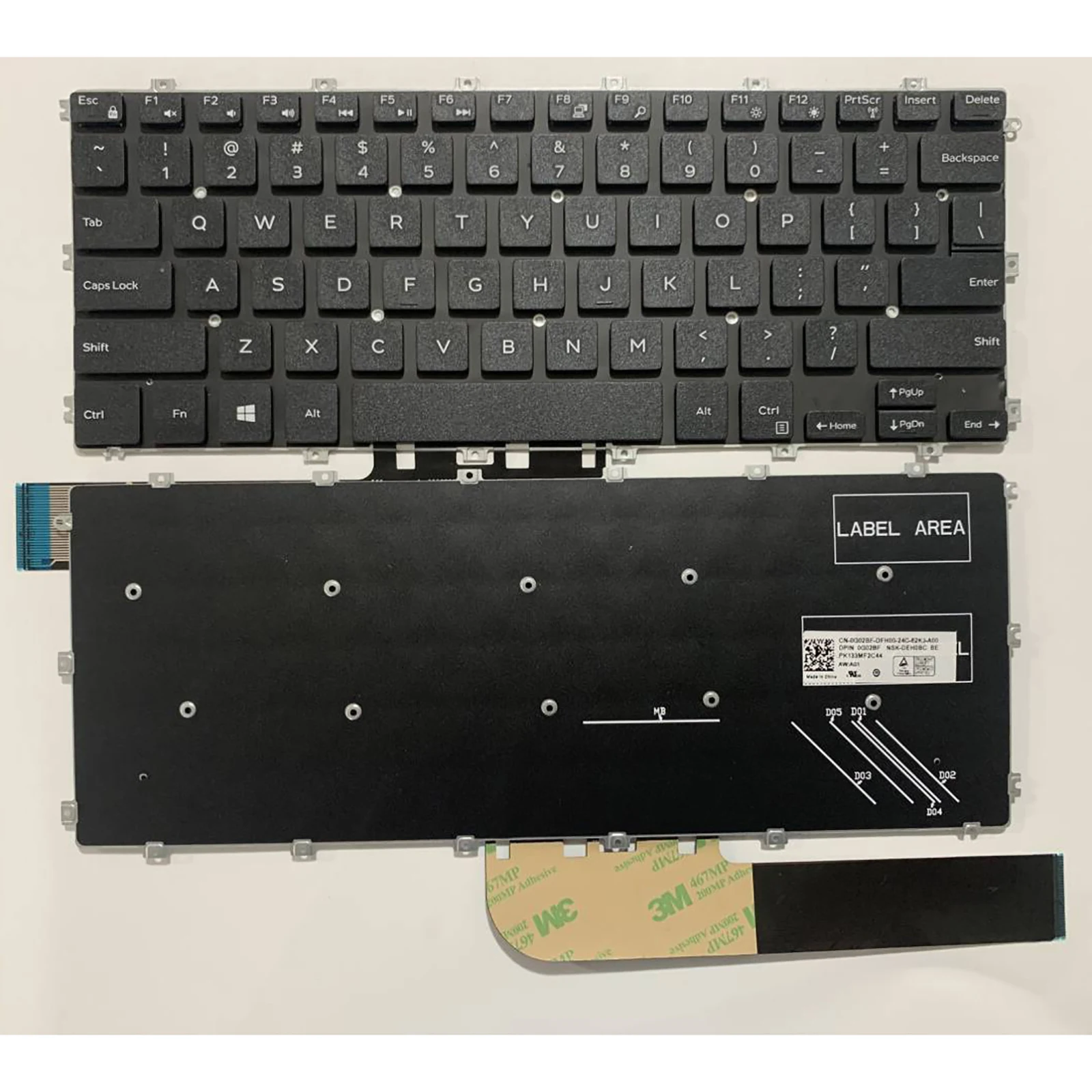 

Laptop keyboard US Layout for Dell Vostro 14-3400 3401 3402 5401 5402 5408 5490