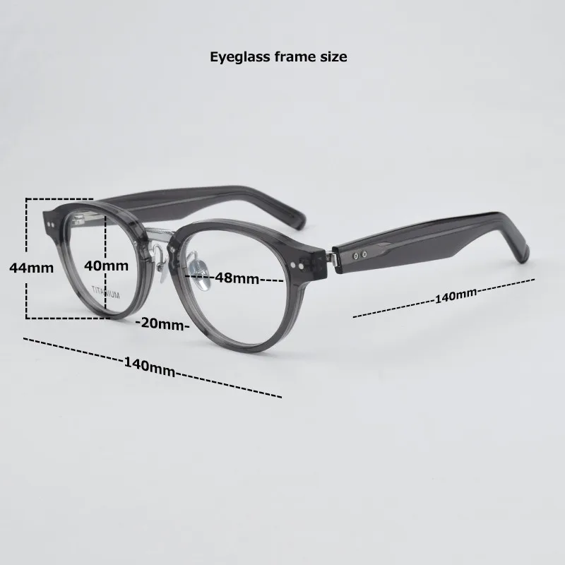 TAG Hezekiah High Quality Acetate Glasses Frames M150 Vintage Round Men Eyeglasses Frame Women Brand Eyewear Spectacles Goggles