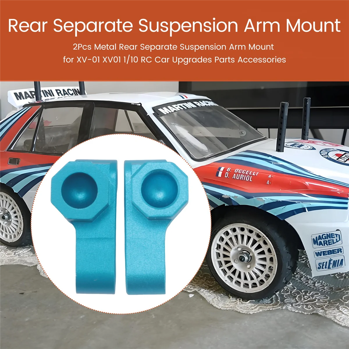ABZW 2 шт. металлическое заднее отдельное крепление подвески для Tamiya XV-01 XV01 1/10 RC автомобиль модернизирует детали аксессуары
