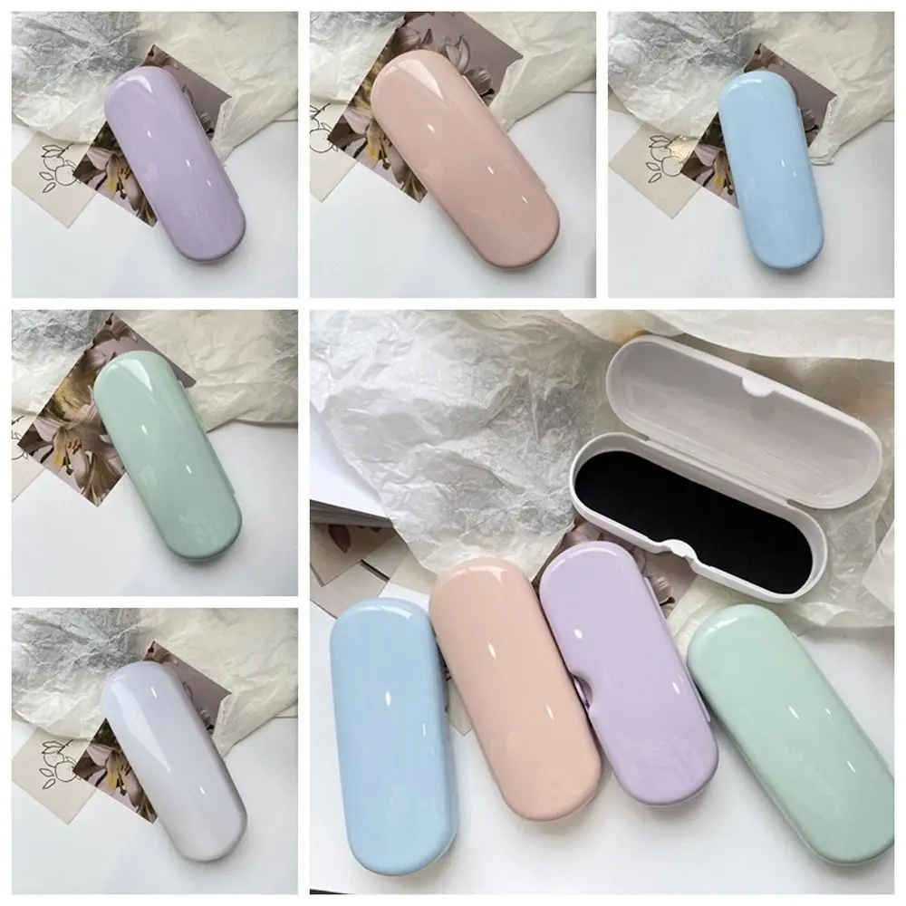 Solid Color Plastic Sunglasses Box Anti-scratch Waterproof Glasses Case Lightweight Korean Style Eyeglasses Holder Outdoor