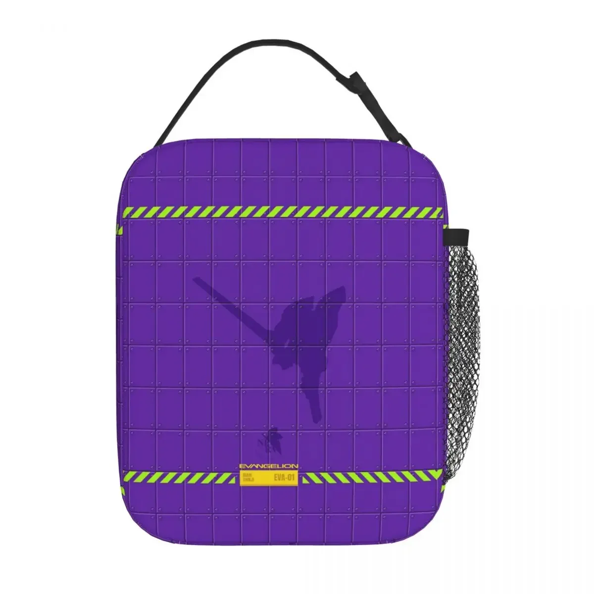 Lunch Boxes Anime EVA-01 Ikari Shinji Mecha Merch Neon Genesis Cartoon Lunch Food Box Harajuku Thermal Cooler Bento Box For Work