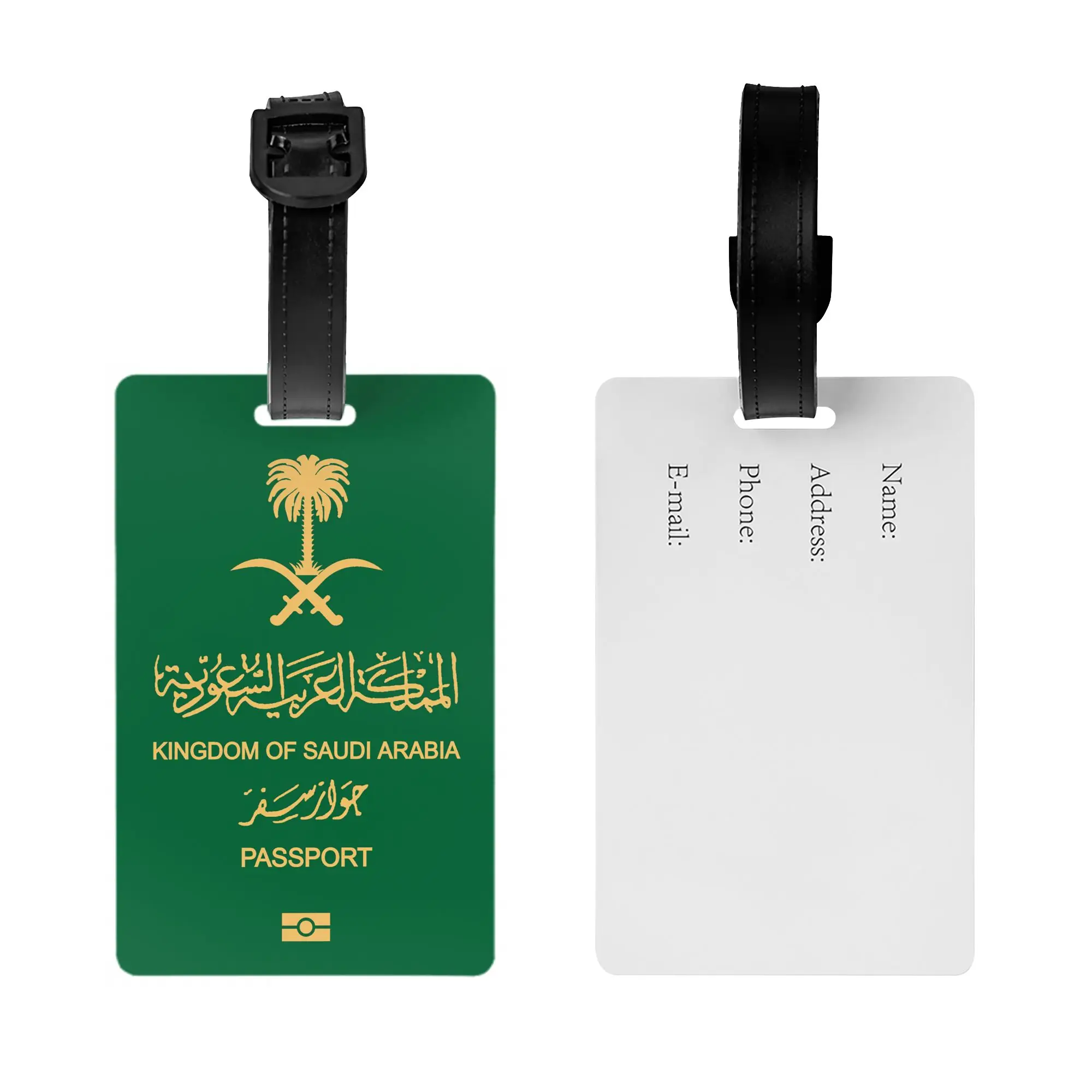 Saudi Arabia passport Luggage Tag Custom  Baggage Tags Privacy Cover Name ID Card