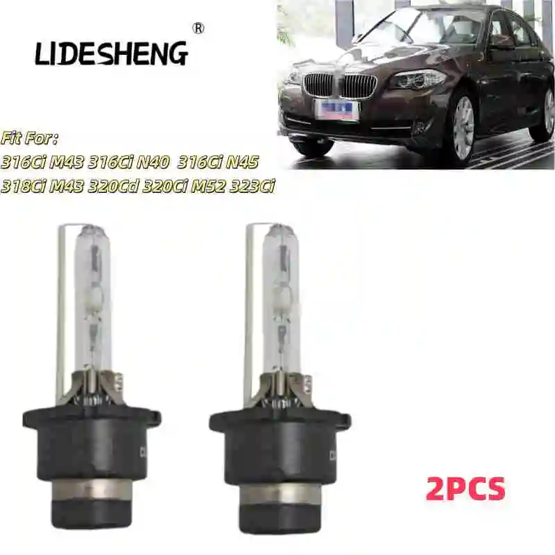 7119904790 2PCS HID XENON HEADLIGHT BULBS SET For BMW 316Ci M43 316Ci N40  316Ci N45 318Ci M43 320Cd 320Ci M52 323Ci