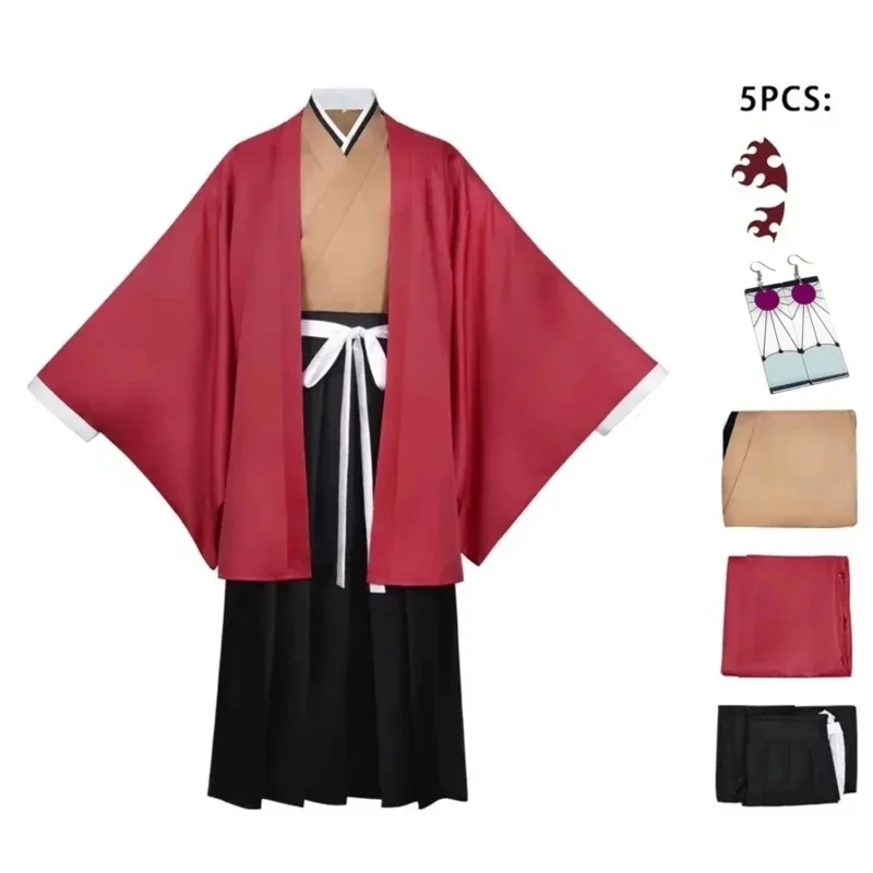 

Аниме Demon Slayer Tsugikuni Yoriichi Косплей Дыхание демонов Полный комплект японского отдыха для мужчин Новинка Аксессуары Стоимость