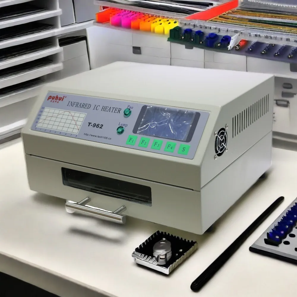 T-962 Infrared IC Heater With Smoke Channel Infrared Reflow Soldering Machine BGA SMD Rework Solder Station