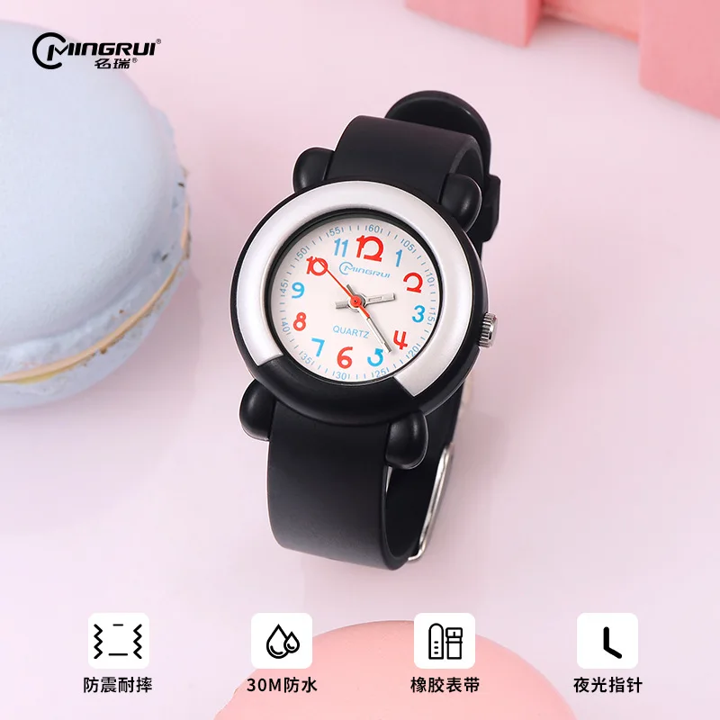 Reloj de cuarzo con movimiento japonés para niños y niñas, luminoso, impermeable, deportivo, regalo de cumpleaños