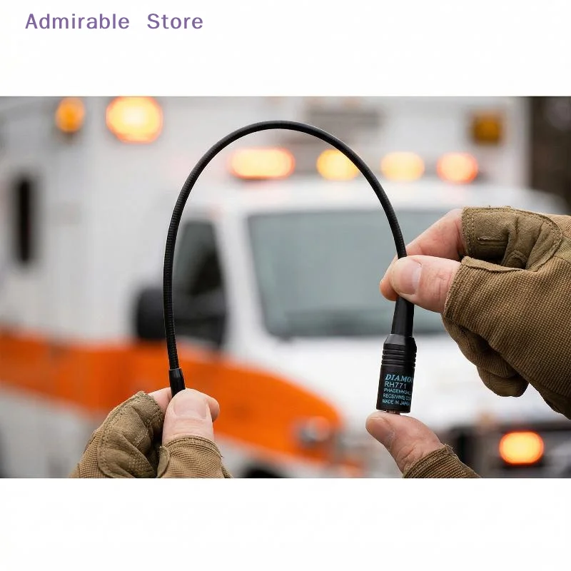 [W]NA771 SMA Female Dual Band Flexible Antenna For  UV5R BF888S Reliable Reception for Two Way Radio Users