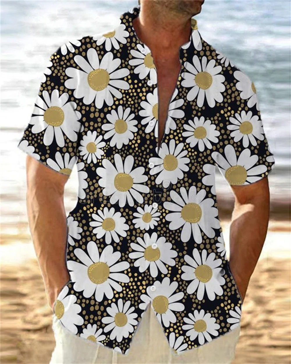 New Hawaii Men\'s Shirts Summer Cool Casual 3d Print Sunset Beach Shirts Lapel Short Sleeve Shirt Street Tops Men Women Clothes