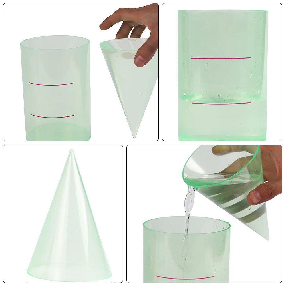 접이식 실린더 콘 모양 실린더 콘 교육 퍼즐 도구 수학 모델