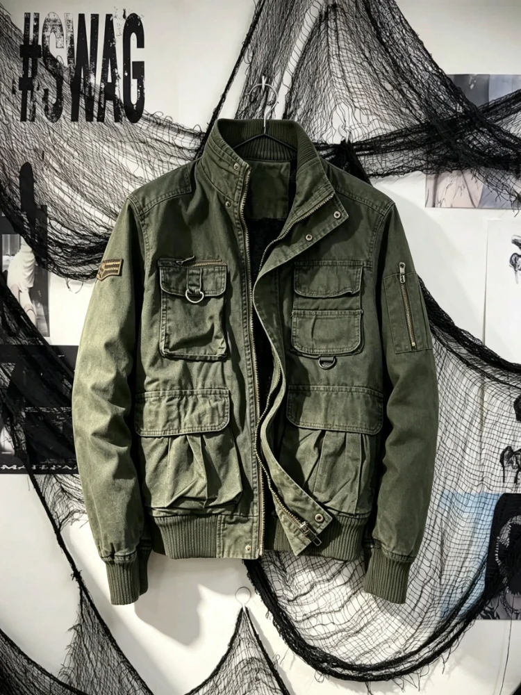 Women 2026 Safari Style Army Green Jackets Long Sleeve Slim Camouflage American Vintage Chic Elegant Retro Outwear Coats Tops