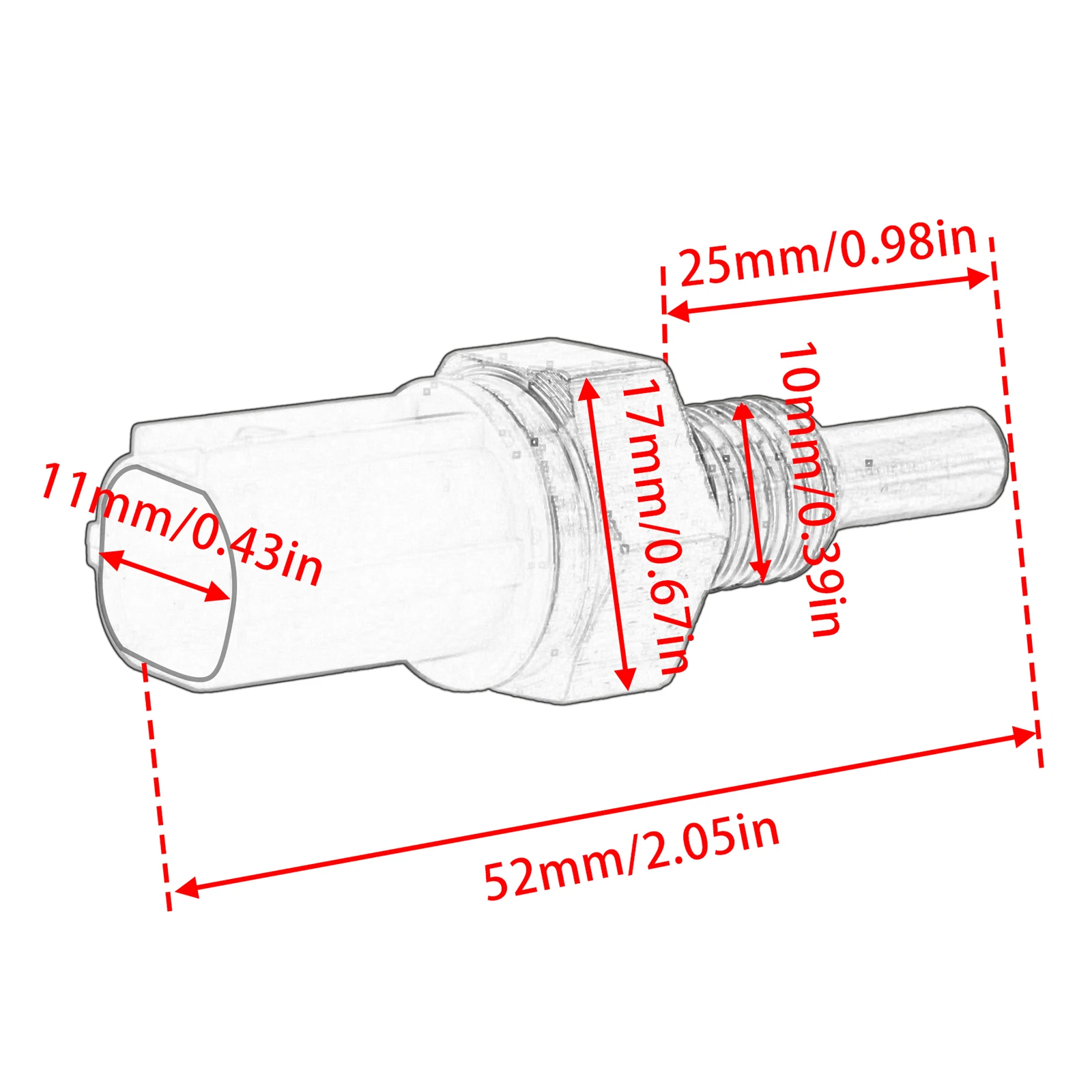 Radiator Fan Switch Thermostat Temperature Sensor For YAMAHA YZF-R1 YZF-R7 YZF-R9 YZ250F YZ450F XSR900 XTZ700 XVS950 WR250F