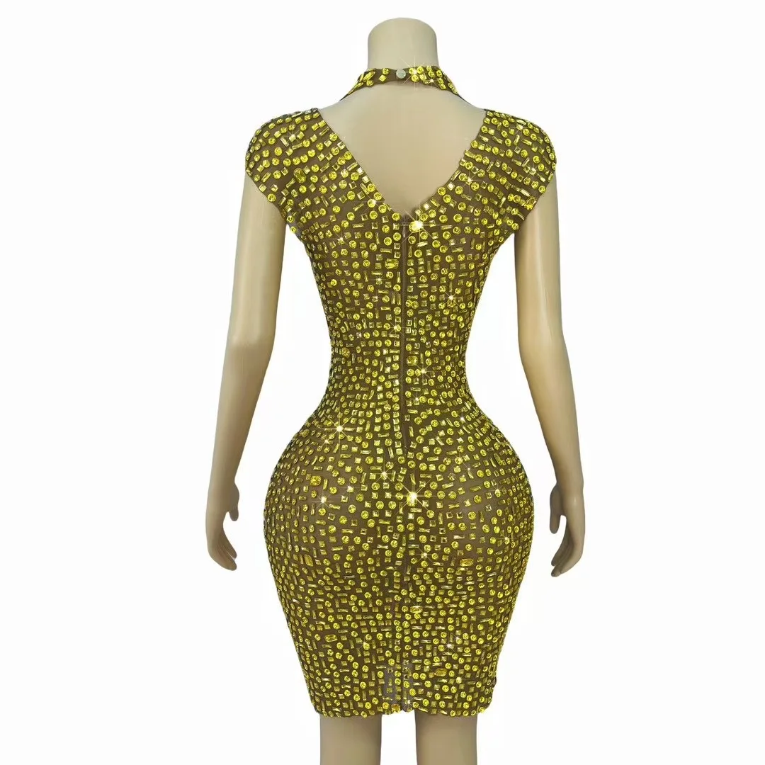 STOCK Bar Prom Party Dress Host Bridesmaid Outfit Evening Party Costume Nightclub Celebration Wear Chic And Sweet Evening Dress