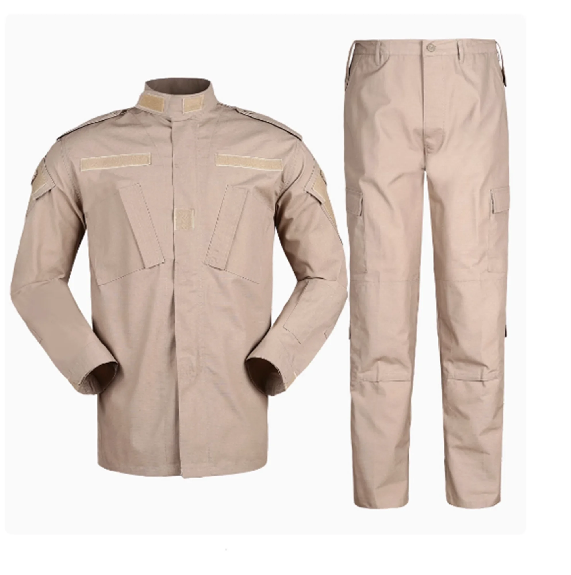 

ACU Army Combat Uniform khaki Military Fans PMC Tactical combat Style Training Shooting Outdoor sports Suit Long sleeved+ pants