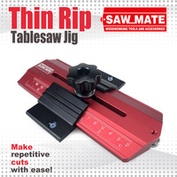 Thin Rip Tablesaw Jig Table Saw Router Cutting Wood Board Fixed Decorative Aluminum alloy Woodworking Feather Board Tool