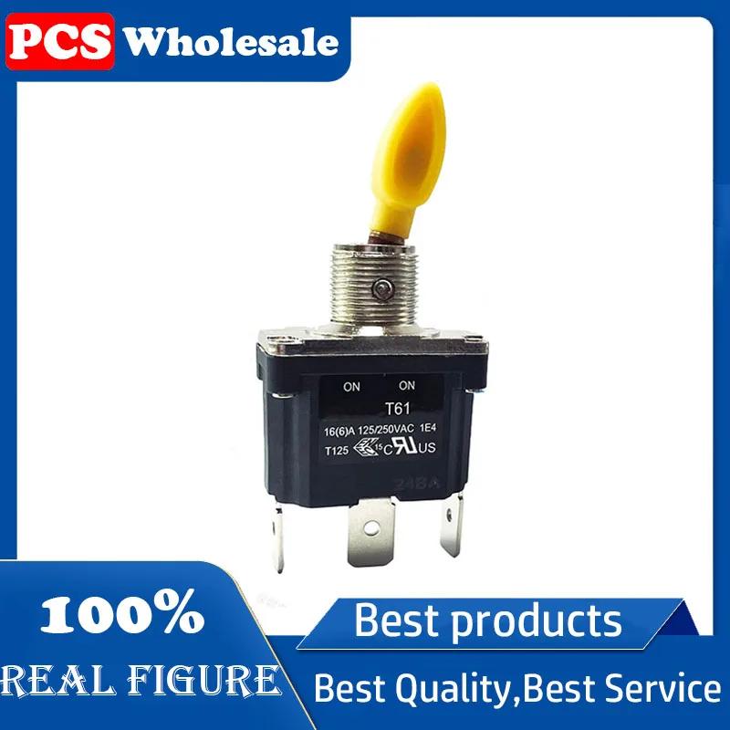 3-pin 2-position waterproof IP68 toggle switch T61 toggle switch 16A125/250V T125 certification