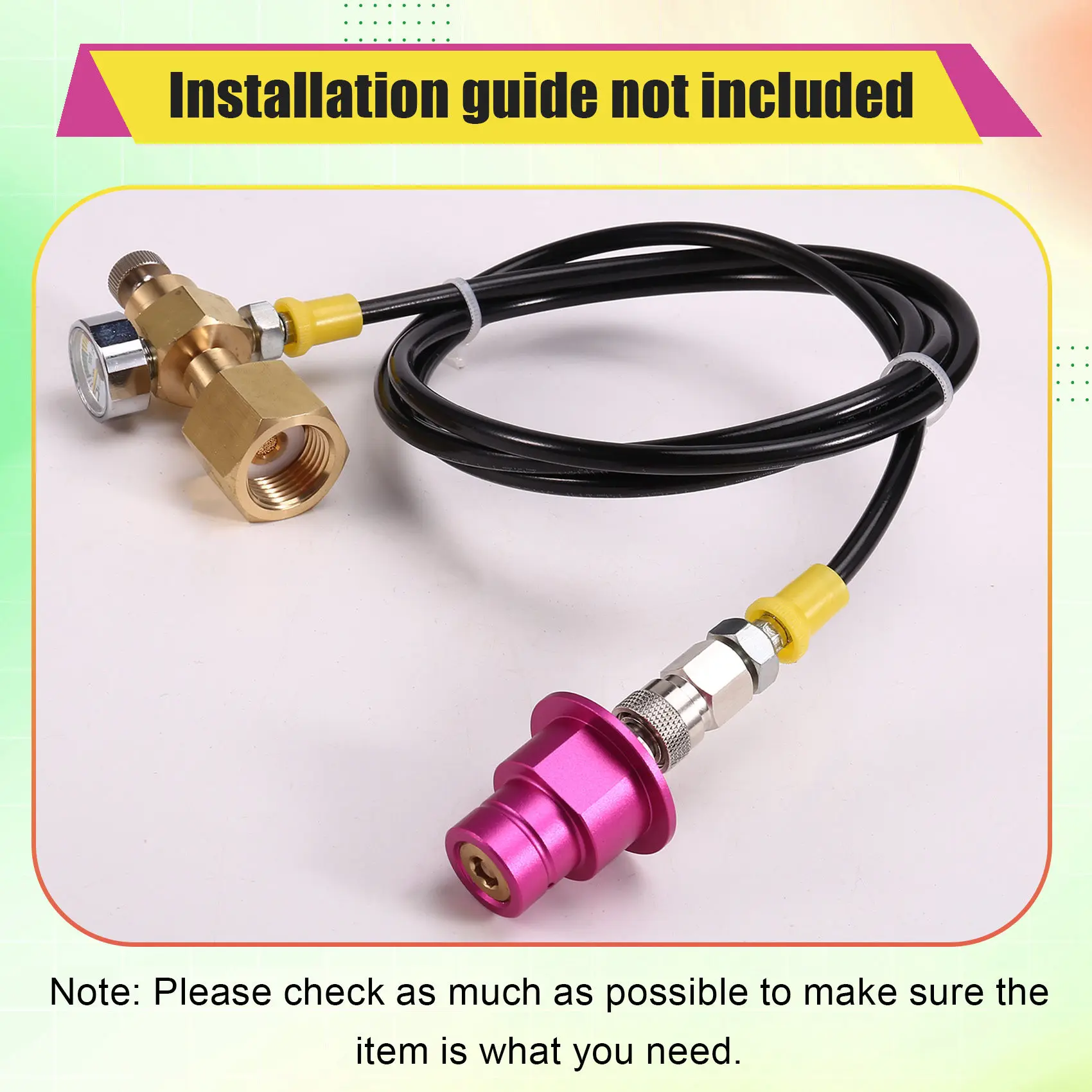 

Efficient-Soda Line To External CO2 Tank Carbon Dioxide Bottle For Sodastream Terra DUO Art Quick Connect Maker W21.8-14