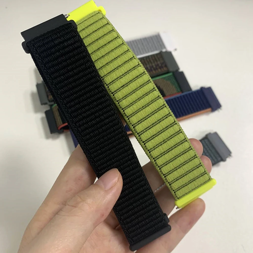 ナイロンバンド 20mm 22mm HUAWEI WATCH GT 6/GT6 Pro スポーツストラップ HUAWEI WATCH 5 4pro GT5 4 3 46mm ランナー通気性ブレスレット