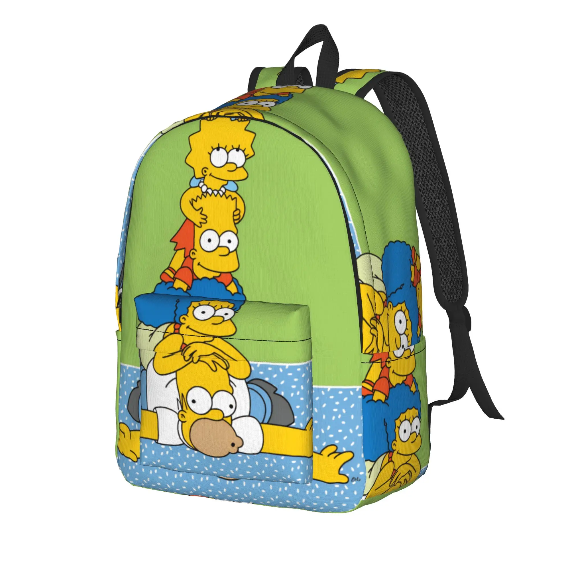 S-Simpsons Cartoon Family Fun Backpack  Sport Backpacks Female Colorful Print School Bags Kawaii Rucksack