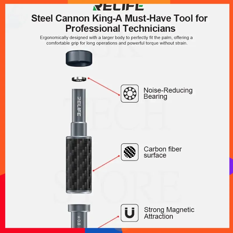 

Набор отверток, специальная бита RELIFE RL-729A, мощный магнитный инструмент для удаления насадки, инструмент для ремонта сотового телефона