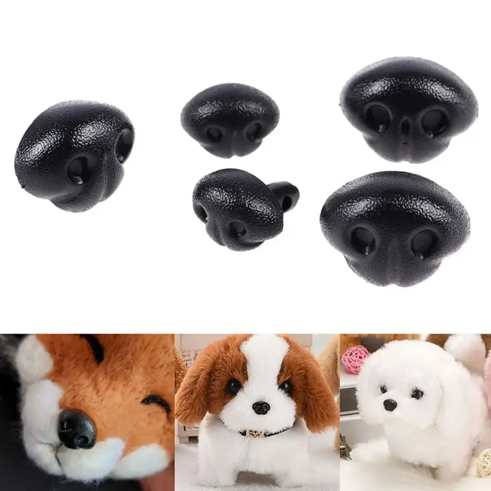 DIY Accessories Dog Noses for Crafts Plug-in Black Animal Doll Nose Plastic Dog Noses 15mm/18mm/21mm Noses DIY Accessories