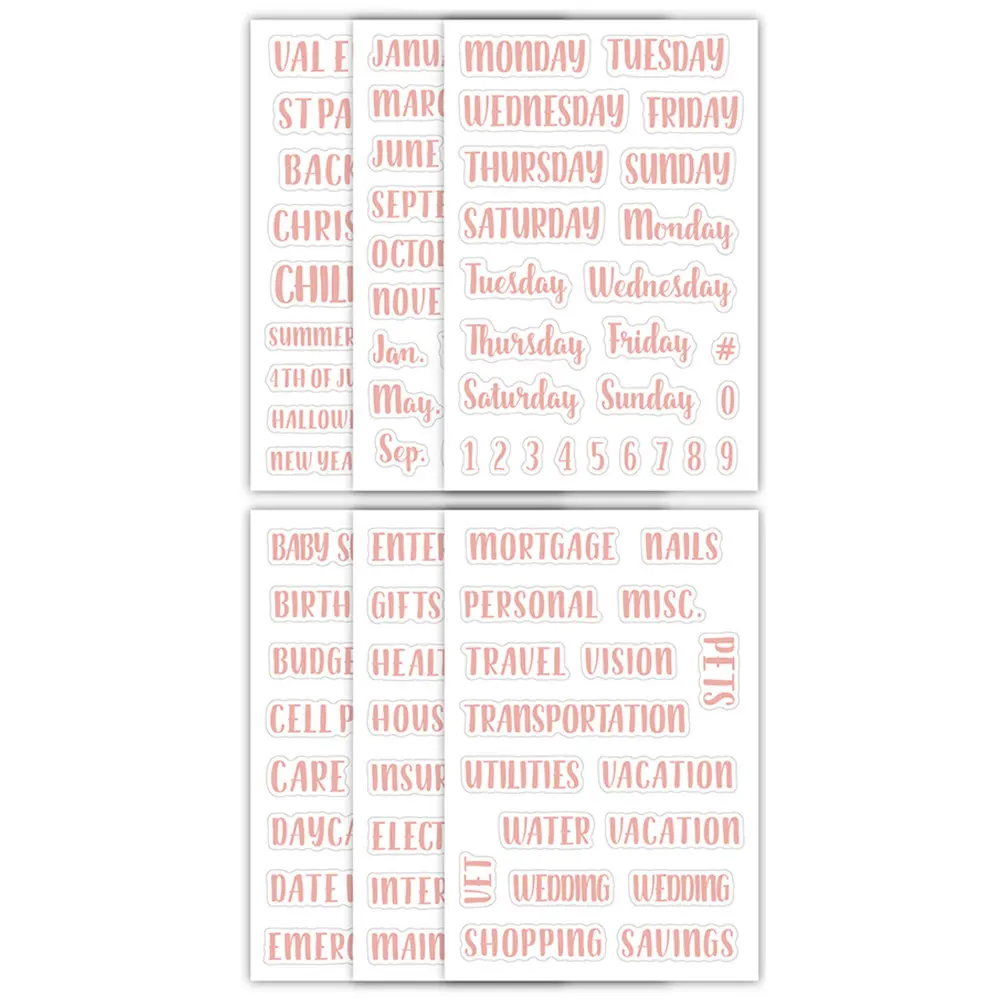 

117Pcs Self-Adhesive Budget Stickers Exquisite Classic Colors for Classifying Cash Envelopes Portable Multi-Function Label