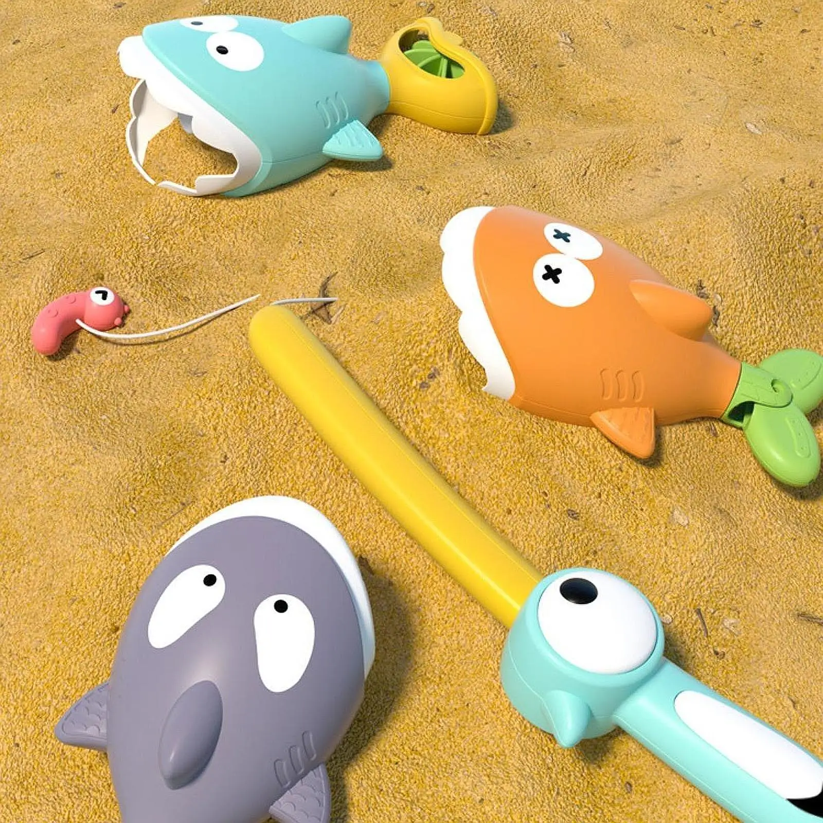 Accessorio per il bagnetto del bambino Gioco educativo di pesca Giocattolo per piscina da bagno per bambini e stoccaggio di giochi per vasca da bagno