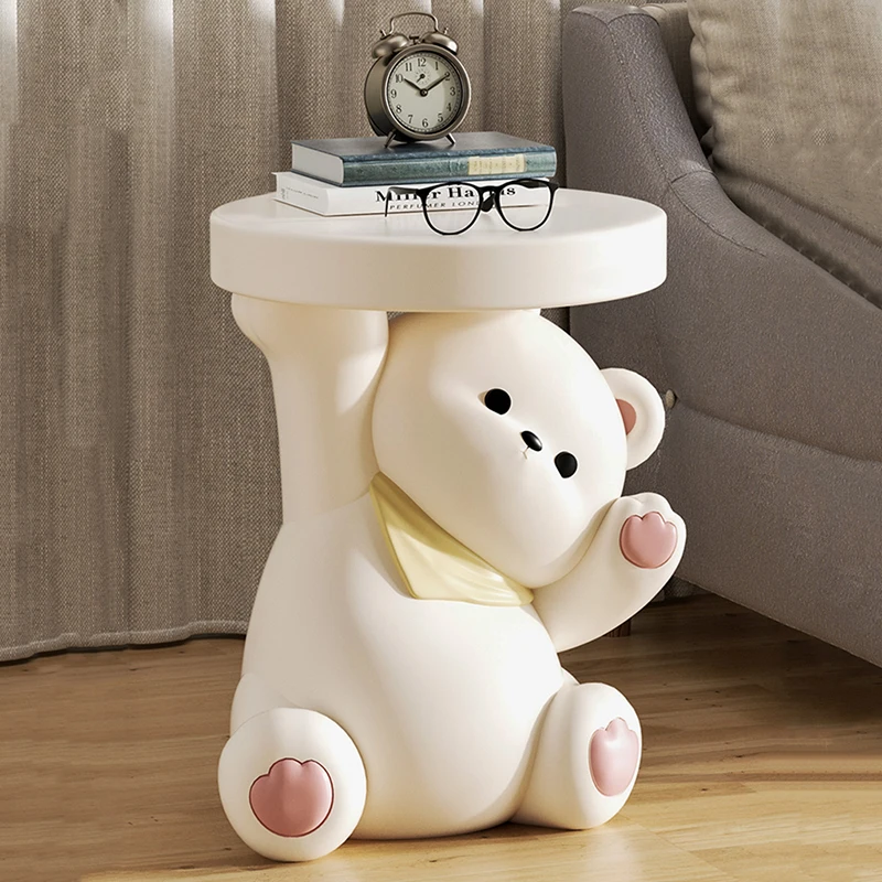 

Home Decor Sculptures & Figurines Decoration Accessories Cute Little Bear Side Table Ornaments Living Room Resin Animal Statues